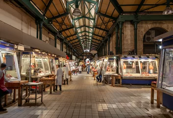 Afwasbaar Fotobehang Athene Central Market in Athens