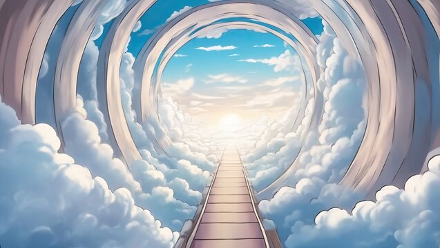 Path in the cloud tunnel