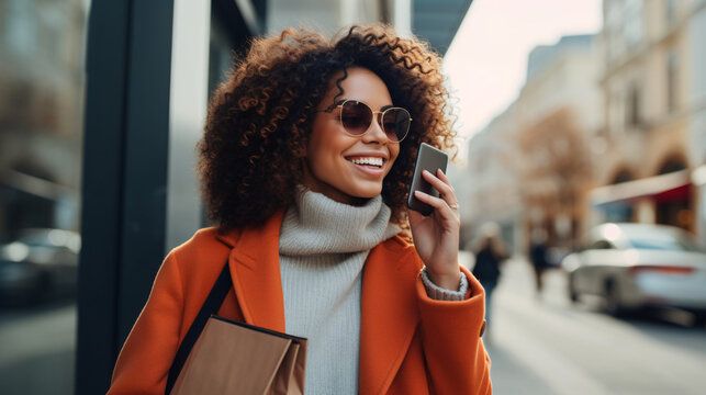 Woman Talking On Cell Phone