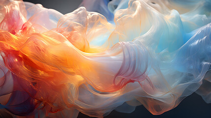 Vibrant 3d wave mesh floating against air backdrop