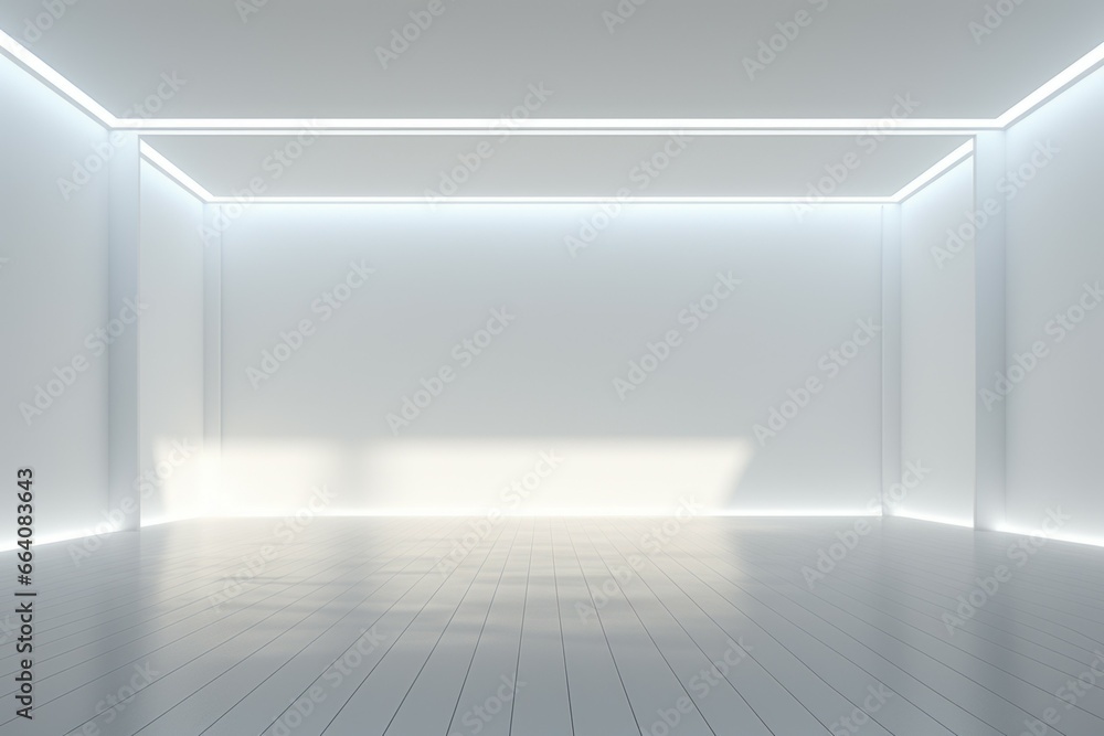 Aufkleber empty large white room. background with selective focus and copy space