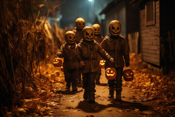 candy collector in a mask