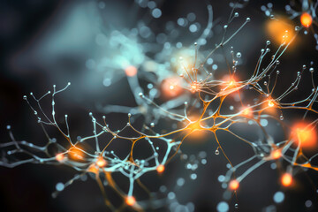 neurology life, neurons seen under the microscope
