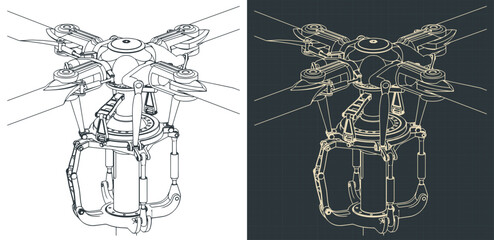 Main helicopter rotor blueprints