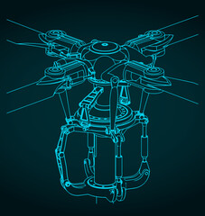 Main helicopter rotor illustration © blacklight_trace
