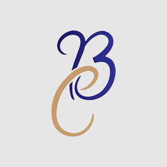 creative and unique bc letter logo for business company