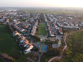 aerial view of the city