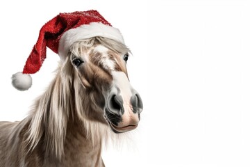 Horse celebrating Christmas 