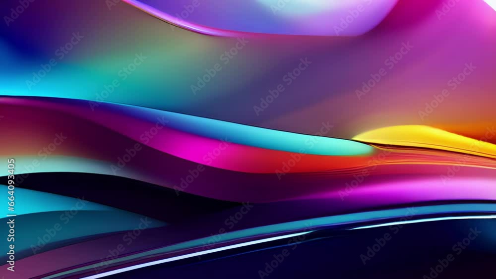 Aufkleber closeup of a metallic iridescent plastic texture, with sleek lines and sharp angles creating a futur