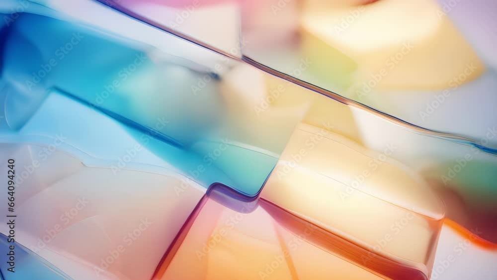 Aufkleber smooth and shiny texture of opalescent glass, displaying a stunning array of rainbow colors in natur