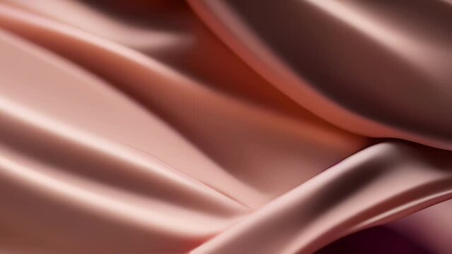 Texture of a smooth rose gold silk, with a soft and silky texture. The surface is smooth and sleek, with a rous and soft sheen.