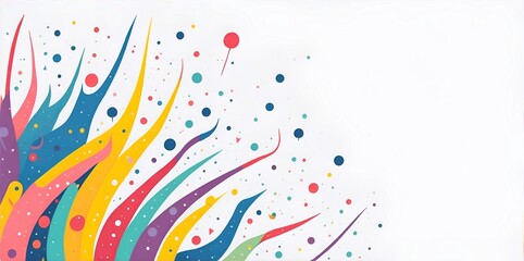 abstract cartoon color splash background. AI generated illustration