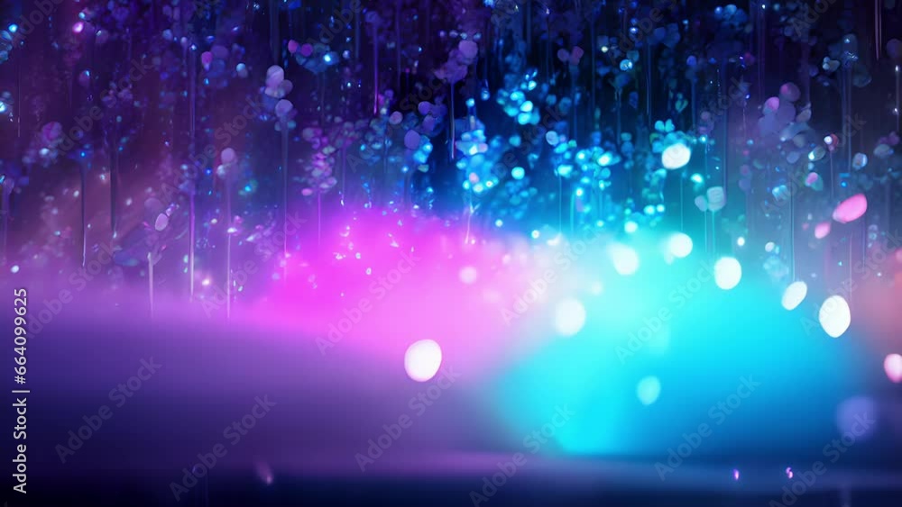 Poster celestial rainfall in this abstract visual effect, rain takes on a celestial quality, transforming i