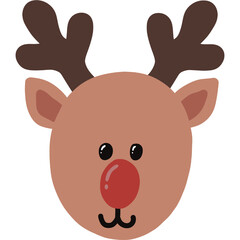 rudolph,rudolph illustration,cute rudolph,christmas,christmas illustration,deer,deer illustration,christmas decoration,fur hat,rudolph deer,rudolph deer nose,christmas gift,christmas,Xmas,santa,santa