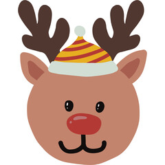 rudolph,rudolph illustration,cute rudolph,christmas,christmas illustration,deer,deer illustration,christmas decoration,fur hat,rudolph deer,rudolph deer nose,christmas gift,christmas,Xmas,santa,santa