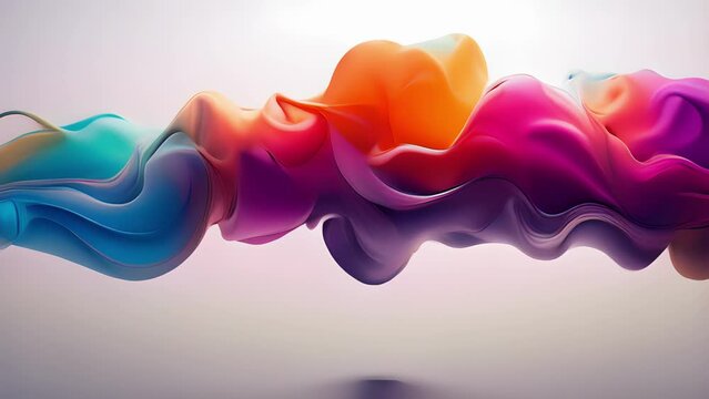 A series of vibrant, pulsating shapes materializing and dissolving in a rhythmic sequence, symbolizing the constant flow of ideas and inspiration that ignites creative thinking.