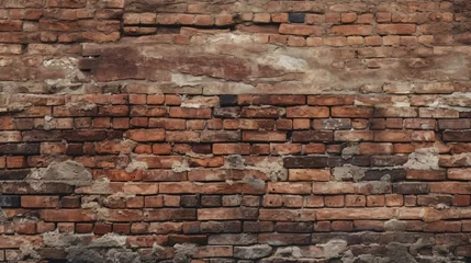Crédence de cuisine en verre imprimé Mur de briques a brick wall with a hole in it