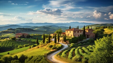 European Village landscape, from the coastal charm to scenic vineyards and historic villages, culminating in a serene sunset. Celebrate the timeless essence of European countryside