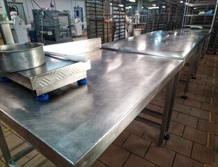 Industrial bakery and pastry production area