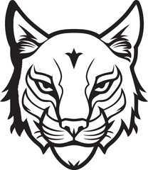 Bobcat Vector Design A Wild Predator Animal in a Vector Illustration Format Bobcat Wild Predator Animal Vector Design A Feral Cat with a Wild Spirit