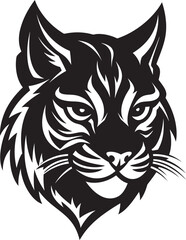 Bobcat Wild Predator Animal Vector Design A Feral Cat with a Wild Spirit Bobcat Vector Design A Wild Predator Animal in a Vector Design Format