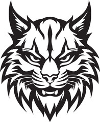 Fototapeta premium Bobcat Vector Design A Wild Predator Animal in a Vector Illustration Format Bobcat Wild Predator Animal Vector Design A Feral Cat with a Wild Spirit