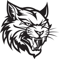 Bobcat Vector Design A Fierce and Beautiful Creature Vector Bobcat A Wild Predator Animal in Vector Art © BABBAN
