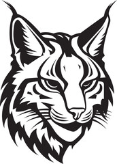 Bobcat Vector Design A Wild Predator Animal in Vector Illustration Vector Bobcat A Feral Cat with a Wild Heart