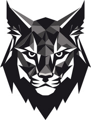 Obraz premium Bobcat Vector A Wild Predator Animal in Vector Art Format Bobcat Vector Design A Feral Cat with a Wild Heart