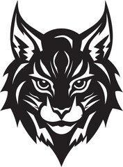 Fototapeta premium Bobcat Vector A Feral Cat with a Wild Spirit Bobcat Vector Design A Wild Predator Animal in Vector Art Format