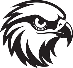 Naklejka premium Black Falcon A Vector Logo Design for a Brand Thats Bold and Confident Black Falcon A Vector Logo Design for a Business Thats Got What It Takes