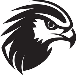 Fototapeta premium Black Falcon A Vector Logo Design for a Brand Thats Made to Last Black Falcon A Vector Logo Design for a Business Thats a Force to Be Reckoned With