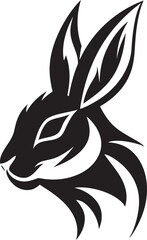 Black Hare Vector Logo A Modern and Sophisticated Logo for Your Organization Black Hare Vector Logo A Versatile and Adaptable Logo for Any Industry