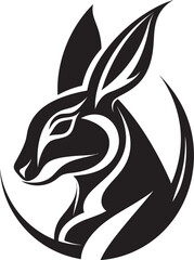Black Hare Vector Logo A Memorable and Distinctive Logo for Your Brand Black Hare Vector Logo A Timeless and Classic Logo for Your Business