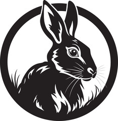 Black Hare Vector Logo A Timeless and Classic Logo for Your Business Black Hare Vector Logo A Professional and Elegant Logo for Your Company
