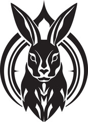 Black Hare Vector Logo A Modern and Sophisticated Logo for Your Business Black Hare Vector Logo A Versatile and Adaptable Logo for Any Industry