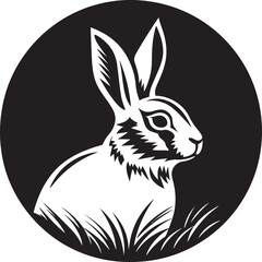 Black Hare Vector Logo A Modern and Sophisticated Logo for Your Business Black Hare Vector Logo A Versatile and Adaptable Logo for Any Industry