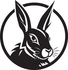 Black Hare Vector Logo A Memorable and Distinctive Logo for Your Brand Black Hare Vector Logo A Timeless and Classic Logo for Your Business