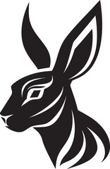 Black Hare Vector Logo A Memorable and Distinctive Logo for Your Brand Black Hare Vector Logo A Timeless and Classic Logo for Your Business