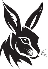 Black Hare Vector Logo A Dynamic and Engaging Logo for Your Brand Black Hare Vector Logo A Refined and Polished Logo for Your Business