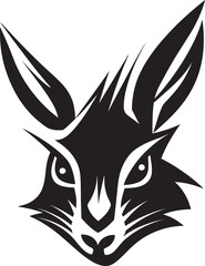 Black Hare Vector Logo A Strong and Bold Logo for Your Company Black Hare Vector Logo A Contemporary and Modern Logo for Your Organization
