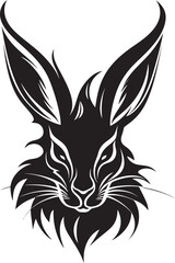 Black Hare Vector Logo A Unique and Distinctive Logo for Your Company Black Hare Vector Logo A Professional and Creative Logo for Your Organization