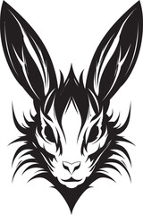 Black Hare Vector Logo A Dynamic and Engaging Logo for Your Business Black Hare Vector Logo A Refined and Polished Logo for Your Company