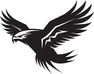 Ebony Hawk Predator Logo Jet Hawk Predator Logo