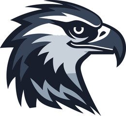 Black Vector Predator Hawk Logo Design for Animation Black Vector Predator Hawk Logo Design for Video