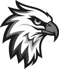 Predator Hawk A Black Vector Logo for the Bold and the Brave Black Vector Predator Hawk A Logo That Strikes With Precision