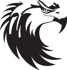 Black Vector Predator Hawk A Logo That Will Make Your Competition Tremble Predator Hawk Logo A Black Vector Icon of Power and Dominance