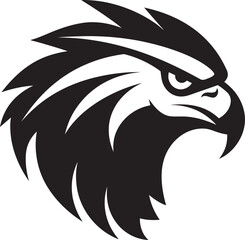 Black Hawk Predator Logo A Vector Logo for the Unconquerable Predator Hawk A Black Vector Logo for the Apex Predator