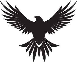 Black Hawk Predator Logo A Vector Logo for the Supreme Predator Hawk A Black Vector Logo for the Unstoppable