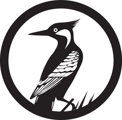 Black Woodpecker Vector Logo A Logo That Will Help You Generate Leads Black Woodpecker Bird Logo A Logo That Will Help You Boost Sales